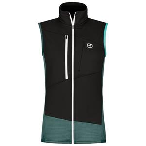 Ortovox  Women's Fleece Grid Vest - Merinobodywarmer, zwart