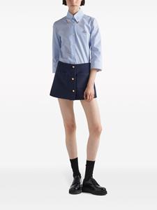 Prada Mini-rok met knopen - Blauw