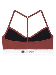 sporty&rich Sporty & Rich Bralette met print - Bruin