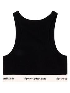 Sporty & Rich Cropped tanktop - Zwart