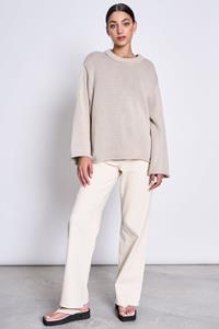 JAN N JUNE JAN 'N JUNE Damen vegan Pullover Sona Elfenbein