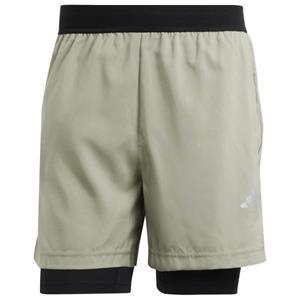 Adidas  Gym+ Woven 2In1 Shorts - Short, grijs