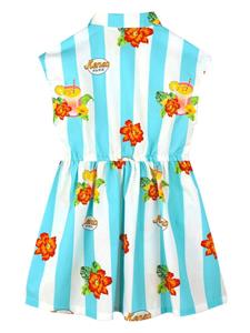 kenzokids Kenzo Kids Katoenen jurk met bloemenprint - Wit