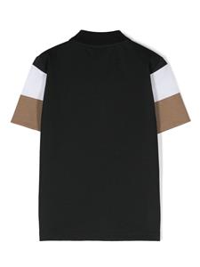 bosskidswear BOSS Kidswear Katoenen piqué poloshirt - Groen