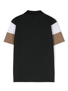 BOSS Kidswear Katoenen piqué poloshirt - Groen