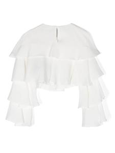 balmainkids Balmain Kids Cropped shirt - Wit