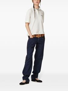 miumiu Miu Miu Poloshirt met geborduurd logo - Wit