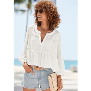 Vivance Schlupfbluse mit Spitzendetails