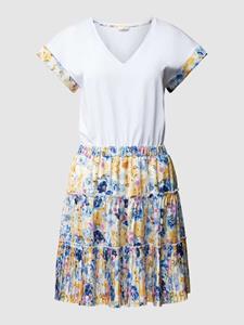 Liu Jo White Mini-jurk met stolpplooien