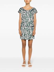 lygia&nanny Lygia & Nanny Shiva mini-jurk met print - Groen