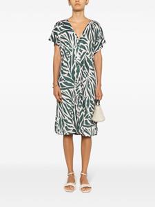 lygia&nanny Lygia & Nanny Midi-jurk met print - Groen