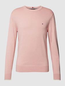 Tommy Hilfiger Rundhalspullover "MOULINE ORGANIC COTTON C NECK"