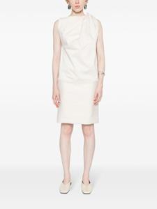 TOTEME Jurk met gedraaide schouders - Beige