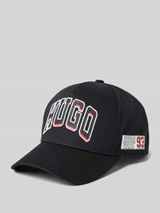 HUGO Baseballpet met labelstitching, model 'Jude'