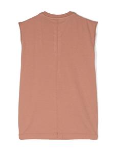 Rick Owens Kids Tarp cotton sleeveless T-shirt - Beige