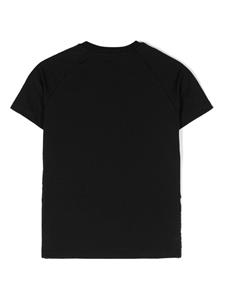 balmainkids Balmain Kids Katoenen T-shirt met logopatch - Zwart