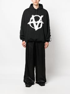 VETEMENTS Broek met satijnen afwerking - Zwart