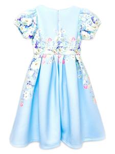 IAME Midi-jurk met bloemenprint - Blauw