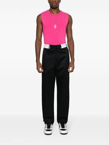 palmangels Palm Angels Broek met contrasterende tailleband - Zwart