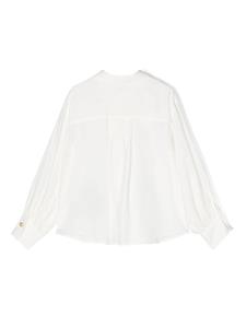 balmainkids Balmain Kids Shirt met logoprint - Wit