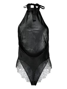 maisonclose Maison Close Body met afwerking van kant - Zwart