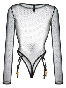 maisonclose Maison Close Body met mesh - Zwart