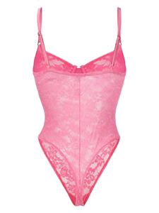 Fleur Du Mal Body met bloemenkant - Roze