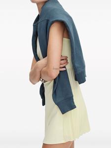 sporty&rich Sporty & Rich The Steffi Action geplooide mini-jurk - Beige
