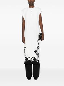 Lanvin Midi-jurk met plissé-effect - Wit