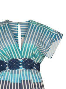 silviatcherassi Silvia Tcherassi Adila gestreepte midi-jurk - Blauw