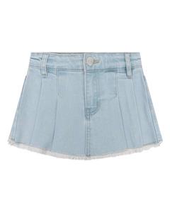 Daily7-collectie Spijker broek-rokje Pleat (used light denim)