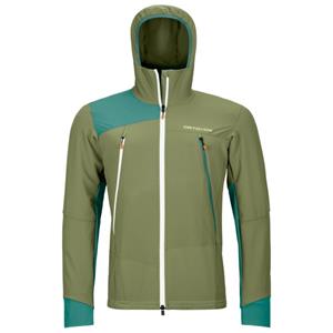 Ortovox - Pala Hooded Jacket - Softshelljack, olijfgroen