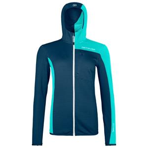 Ortovox  Women's Fleece Light Grid Hooded Jacket - Fleecevest, deep ocean