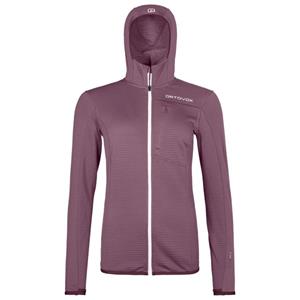 Ortovox  Women's Fleece Light Grid Hooded Jacket - Fleecevest, wild berry