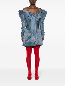 Vivienne Westwood Off-shoulder mini-jurk - Blauw