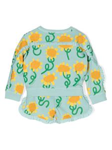 Stella McCartney Kids Katoenen top en shorts - Blauw