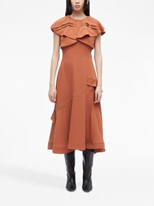 3.1philliplim 3.1 Phillip Lim Midi-jurk met ruches - Oranje