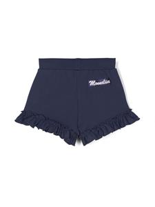 Monnalisa Shorts verfraaid met stras - Blauw