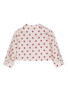 Monnalisa Jack met aardbeiprint - Beige
