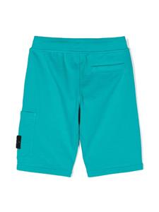 stoneislandjunior Stone Island Junior Trainingsshorts met Compass-logopatch - Blauw