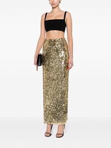 atubodycouture Atu Body Couture Maxi-rok met pailletten - Goud
