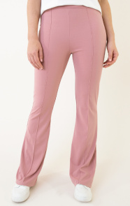 The Musthaves Detailed Flared Broek Dust Roze