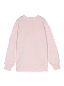 MSGM Kids Katoenen sweater met logoprint - Roze