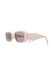 pradaeyewear Prada Eyewear Symbole zonnebril met vierkant montuur - Beige