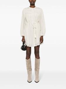 MARANT ÉTOILE Leozi striped mini dress - Beige