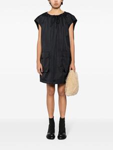 mm6maisonmargiela MM6 Maison Margiela drawstring-neck cargo minidress - Zwart