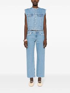 A.P.C. Straight jeans met franje - Blauw