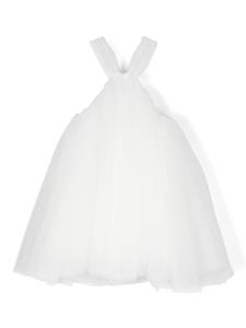 elisabettafranchilamiabambina Elisabetta Franchi La Mia Bambina Flared jurk - Wit