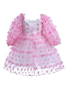 Tulleen Bell Mariposa jurk met vlinder-applicatie - Roze