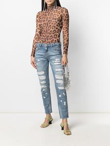philippplein Philipp Plein Gerafelde jeans - Blauw